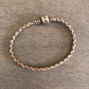 Pandora bracelet-champagne leather